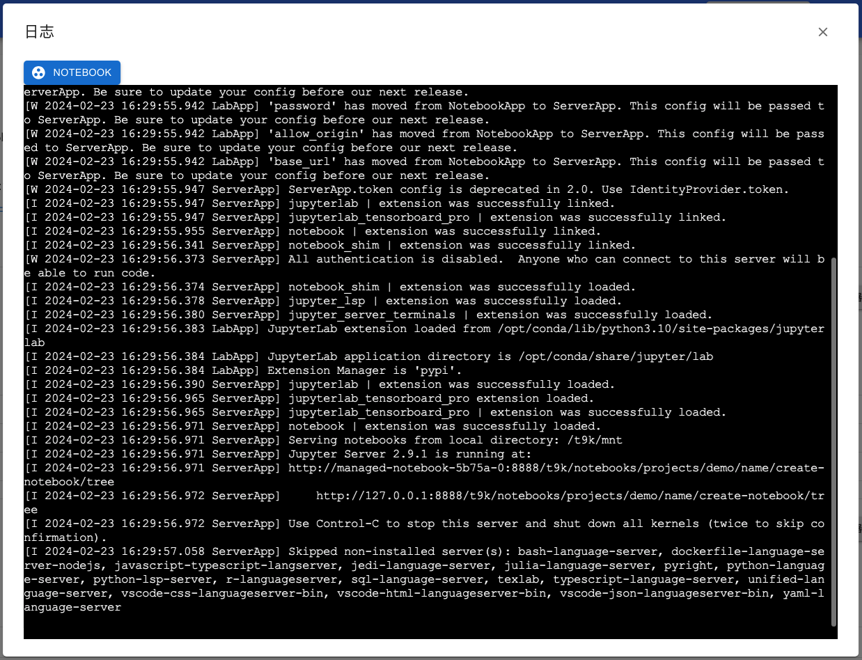 notebook-logs